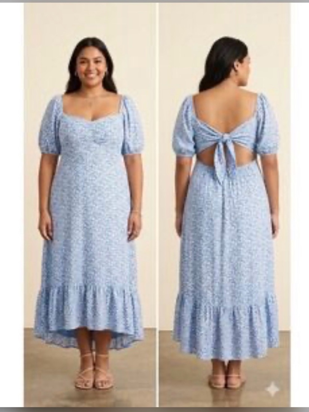 Blu Pepper Maxi Dress, SZ M